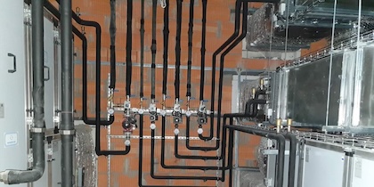 Heating system underfloor heat pump Dubai